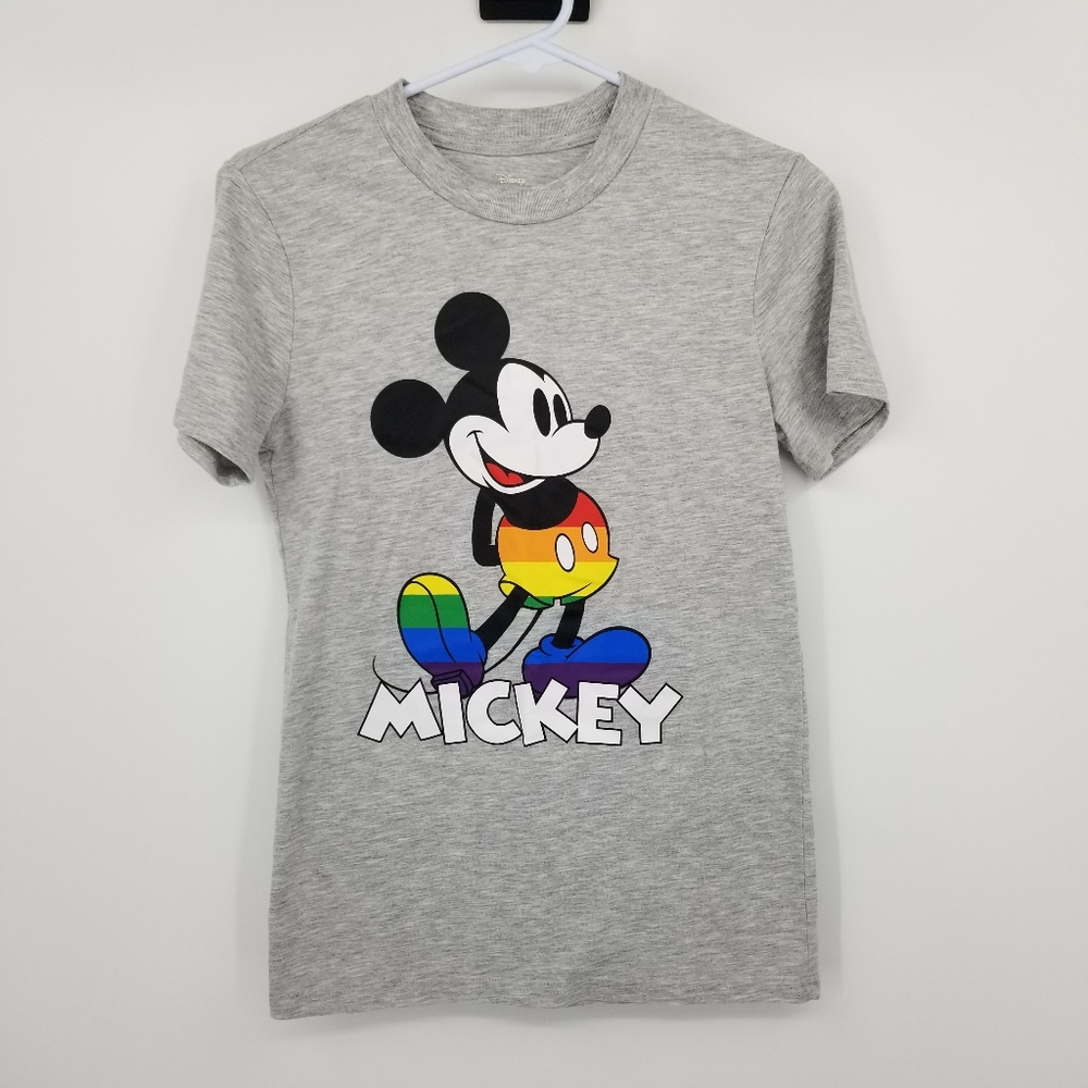 Disney Mickey Mouse Rainbow‎ Pride Mickey Shirt Size XS